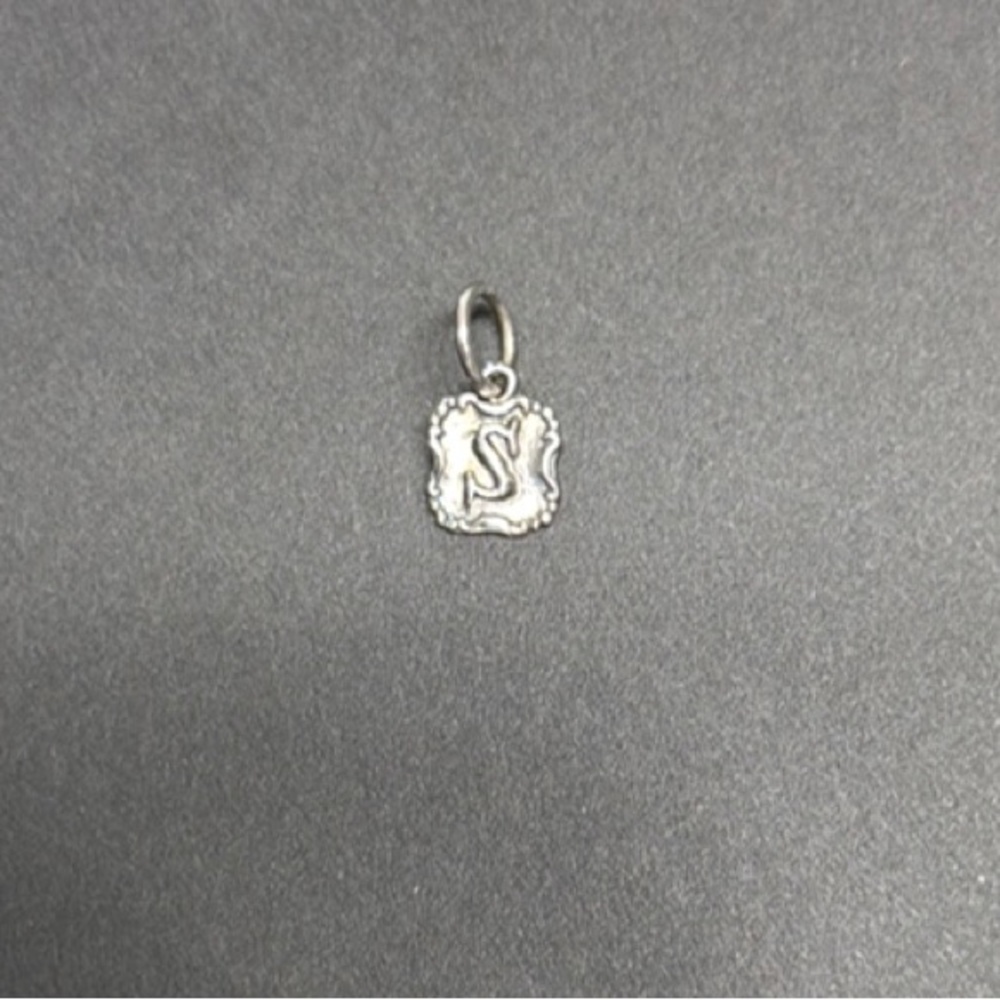 Waxing Poetic Crest Insignia Charm Initial 'S'